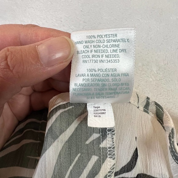 Kona Sol Tropical Print Sheer Kaftan Beach Cover Up - Picture 11 of 16